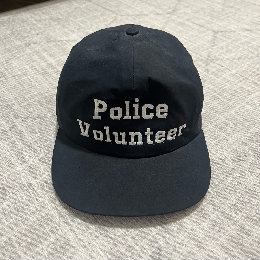 Vintage 1990s Police Volunteer Blue Gore-Tex Adjustable SnapBack Hat